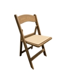 Where to rent RESIN FOLDING - CHESTNUT W PADDED SEAT in Baltimore MD