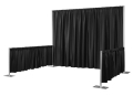 Where to rent PIPE   DRAPE  H  BOOTH BLACK in Baltimore MD