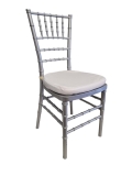 Where to rent CHIAVARI CHAIR - SILVER in Baltimore MD