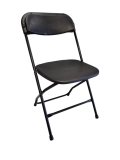 Where to rent PLASTIC FOLDING CHAIR - BLACK in Baltimore MD