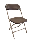 Where to rent PLASTIC FOLDING CHAIR - BACKYARD BROWN in Baltimore MD